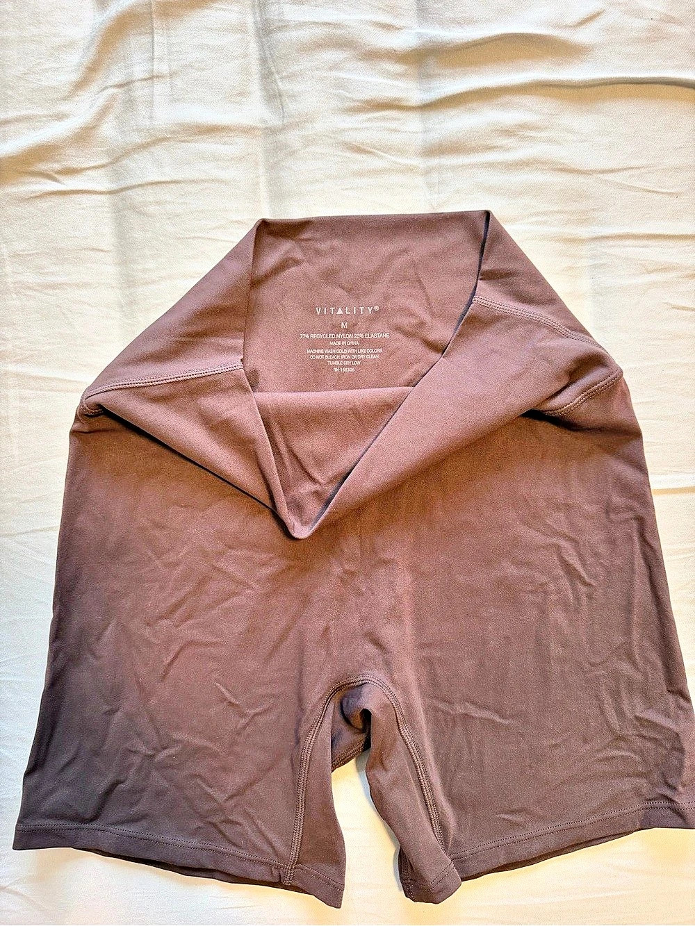 NEW Vitality Cloud Brown Biker Shorts